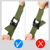 2 Pack Adjustable Luggage Straps, Nylon Webbing Straps with Quick