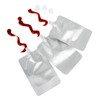Muka 50 PCS Silver Foil Spout Bag, Reclosable Spout Pouch