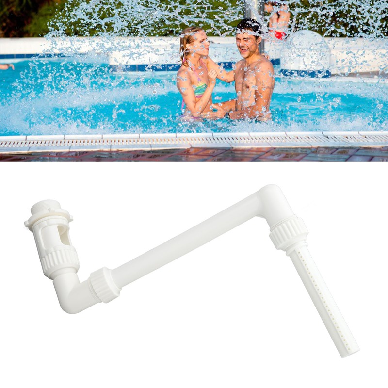 Swimming Pool Fountain Easy Assembly Adjustable Angle Strong PVC Swimming