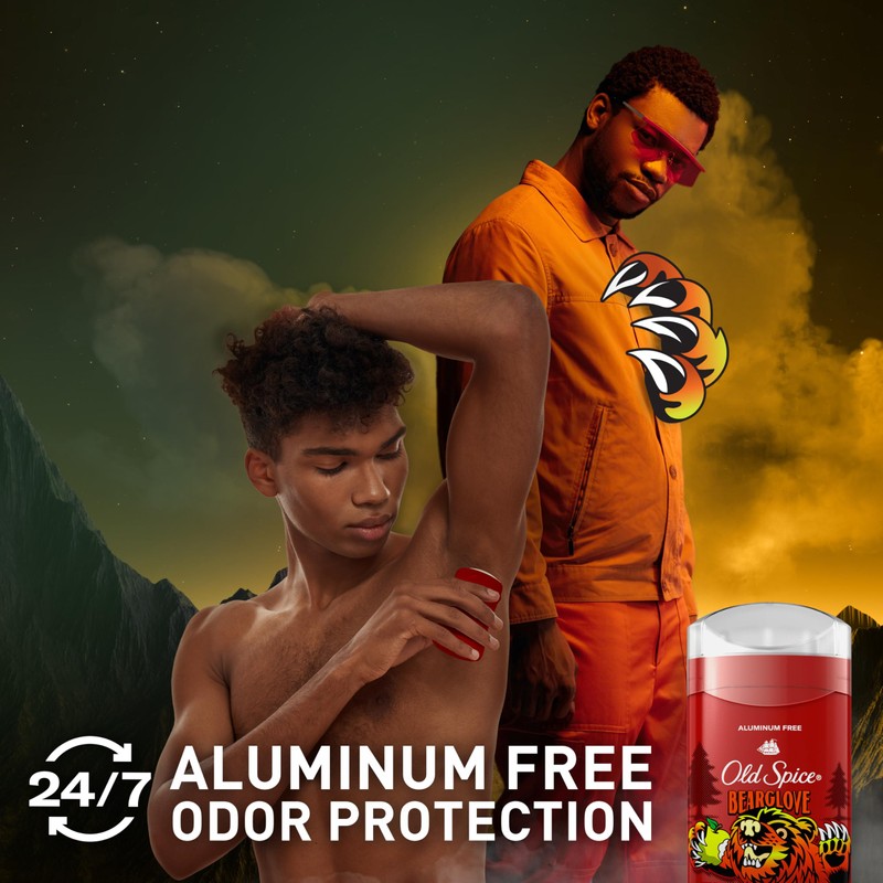 Old Spice Aluminum Free Deodorant for Men, 24/7 Odor Protection,