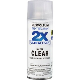 Rust-oleum® 249087 Painter's® Touch 2x Flat Spray Paint, 12 Oz, Matte Clear