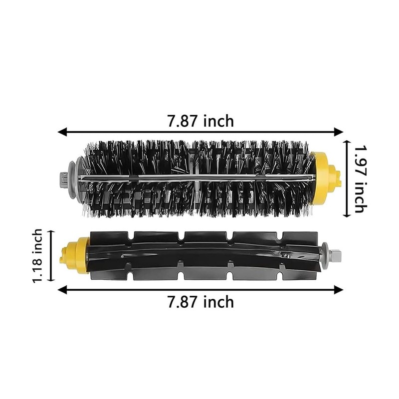 2 Sets Replacement Bristle & Flexible Beater Brush Compatible with