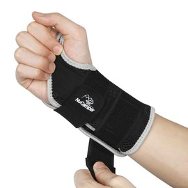 NuCamper Wrist Brace for Carpal Tunnel Relief, Adjustable Wrist Support Splint Hand Brace for Men Women, Wrist Stabilizer Night Support for Pain Relief,Tendinitis,Arthritis (Right Hand, L/XL)