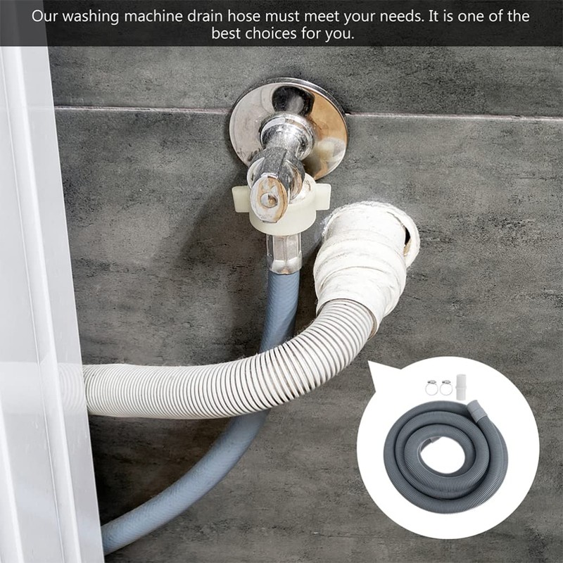 Washer Drain Hose Extension Set 5 Meters Washing Machine Replacement