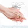 Bluetooth 5.0 Smart Health Ring IP68 Waterproof Stainless Steel Multifunctional