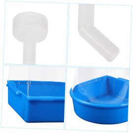 Ipetboom 2pcs Box Bird Bath Box Parakeet Bath for Cage Hanging Bird Bathtub Cockatiels Bathtub Bird Bathing Cube Parakeet Bath Tub Pet Toy Convenient Bird Bathtub Hamster Plastic Sand Bath