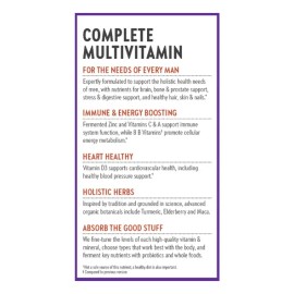 Multivitaminico Diario Para Hombre New Chapter 48 Tabletas Sabor Sin Sabor