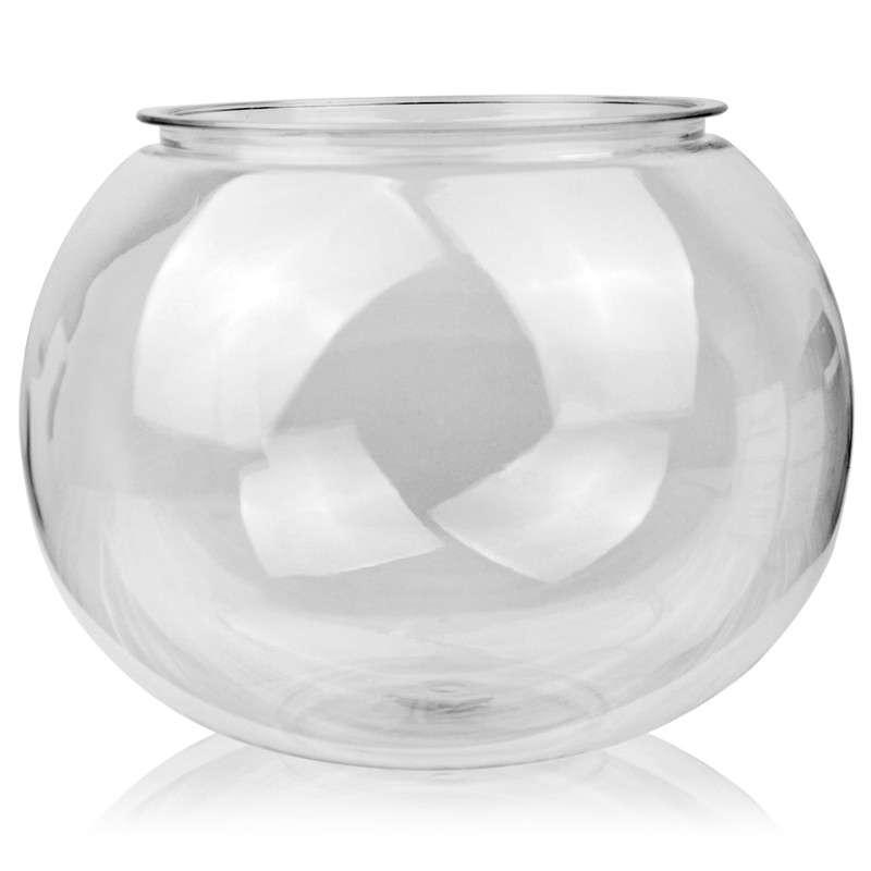 Newpol （Large Size） 3 Gallon Plastic Fish Bowl, Aquarium Fish