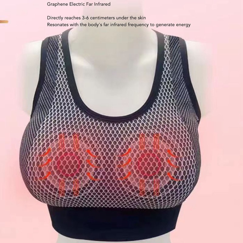 Electric Massage Bra 360° Wrapped Breathable 3D Strong Lifting Multifunctional