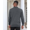 Men's Casual Knit Polo Sweater Classic Long Sleeve Thermal Basic
