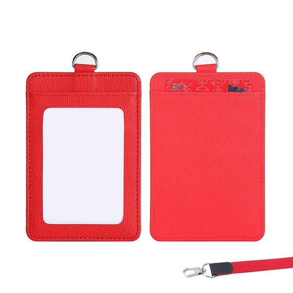 PU Standard Leather ID Card Holder/Card Bag can hold employee