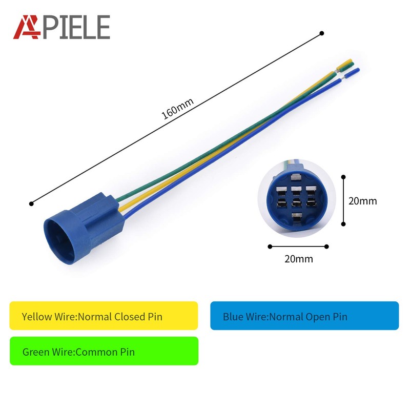 APIELE 22mm Metal Emergency Stop Push Button Switch Latching 12V-250V