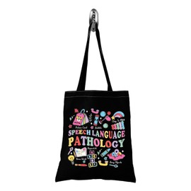 TSOTMO Speech Therapy Gift SLP Gift SLPA Speech Language Pathology Tote Bag SLP Graduation Gift (Pathology tote CA)