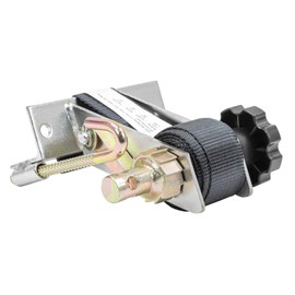 Mytee Products 1.5" x 7' Ladder Rack Ratchet Straps (Pair) Square Tube Mount, Black, Stainless Steel | Truck Rack Ratchet Straps Tie Down - Bolt Mounting Hardware Included