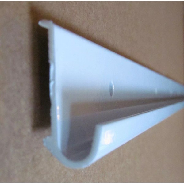 Yellow Dog 92" Gloss WHITE Aluminum J Gutter Drip Rail