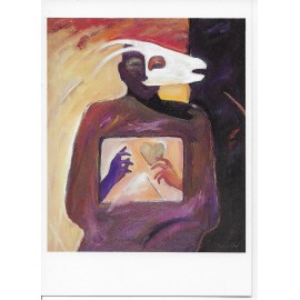 Pomegranate Publications Magician of the Heart, 1992, by Susan Dorf (American, b. 1955) --POSTCARD