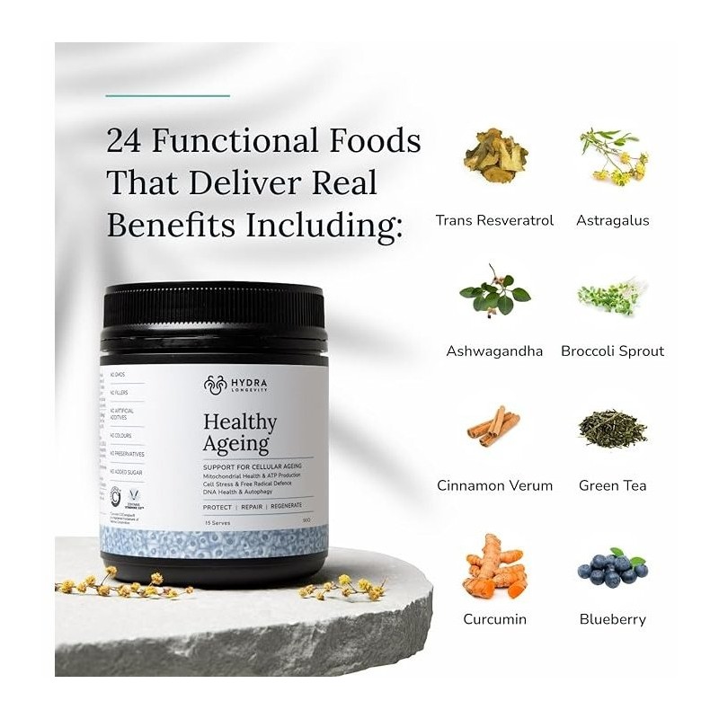 Hydra Longevity Healthy Ageing Essentials 90g