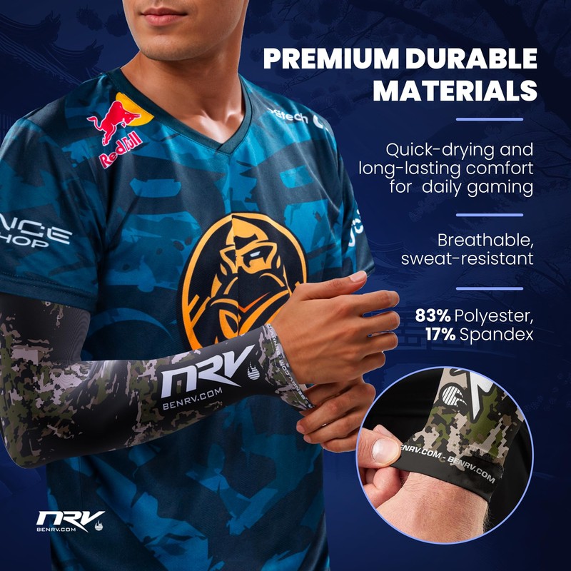 NRV Gaming Compression Sleeve - Army Edition - Optimize Your