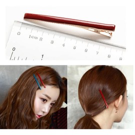 HLLMX 7 PCS Alligator Hair Clips - Duckbill Hair Pins, Duck Teeth Hair Barrettes, Alloy Bobby Pins in Solid Colors for Women and Girls