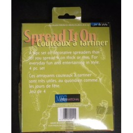 Joie De Vivre Spread It On Couteaux a Tartiner Cheese Spreader Set Fruit Theme