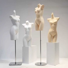 Lingerie mannequin underwear display stand full body stand type clothing store women, 1 piece, diagonal (skin silver square) / 란제리 마네킹 속옷 전시대 전신대 스탠드형 옷가게 여성, 1개, 사선형 (스킨은색 사각)