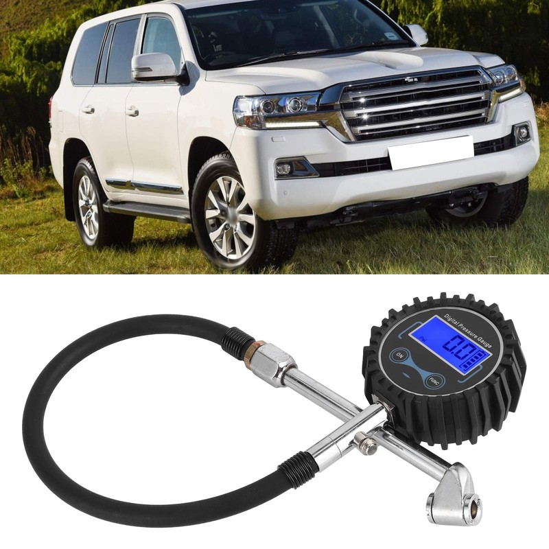 XHIKOWAT Universal Digital Tire Inflator Pressure Gauge LCD Display for