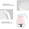 Travel Collapsible Electric Kettle, Silicone Collapsible Heating Water Boiler, Portable