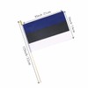 Ckexin 25Pack Small Estonia Flag Handheld Mini Estonian Flags on