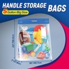 EASYYOURHOME 5PCS 5 Gallon Zipper Lock Plastic Bags with Handle