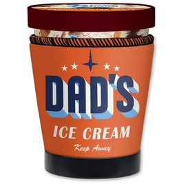 Mugzie - Ice Cream - Pint Sized - Deluxe Thick Neoprene Cozy Sleeve Cover Insulator - Dads Ice Cream