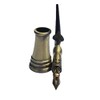 Alint 1 Piece Tabletop Antique Metal Bronze Color Pen Holder