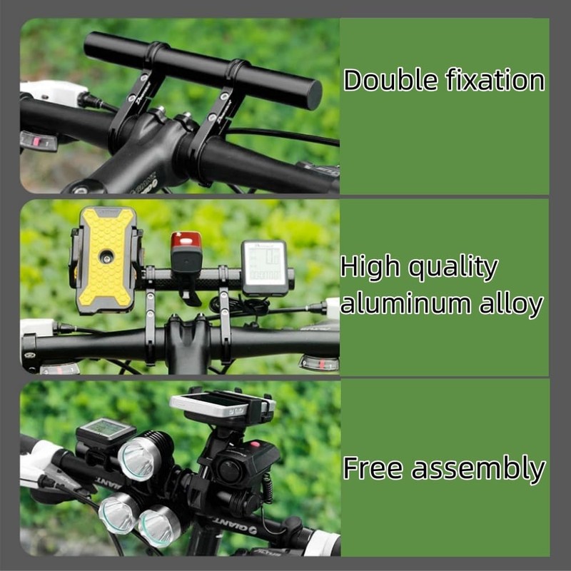 HIDOSNG Bike Handlebar Extender Double Extension Bracket Aluminum Alloy Super