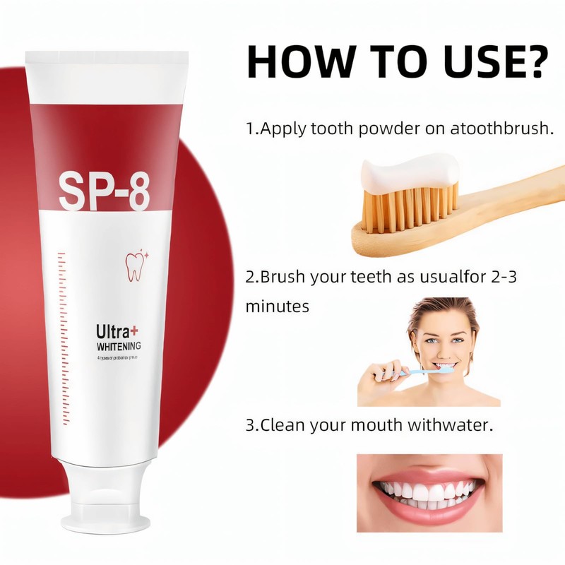 Funkprofi Sp8 Probiotic Toothpaste - Ultra Whitening & Deep Cleaning