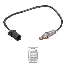 DELPHI ES21246-12B1 Lambda Sensor in Front of Catalytic Converter Oxygen O2 Sensor Broadband Lambda Probe, Heated 551 mm