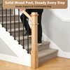 1 Pcs 48 Inch Red Oak Newel Post for Staircase