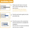 KURUI Wall Anchors and Screws Assortment Kit With Concrete Drill