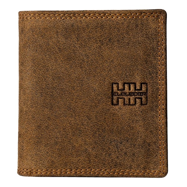 Elbleder Polo Carré Small Leather RFID Protection Wallet with Coin