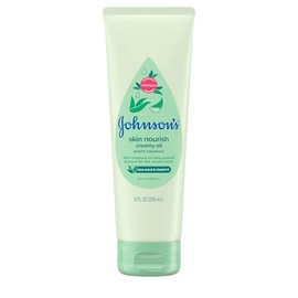 Baby Johnson aceite cremoso Aloe y vitamina E, 8 onzas líquidas