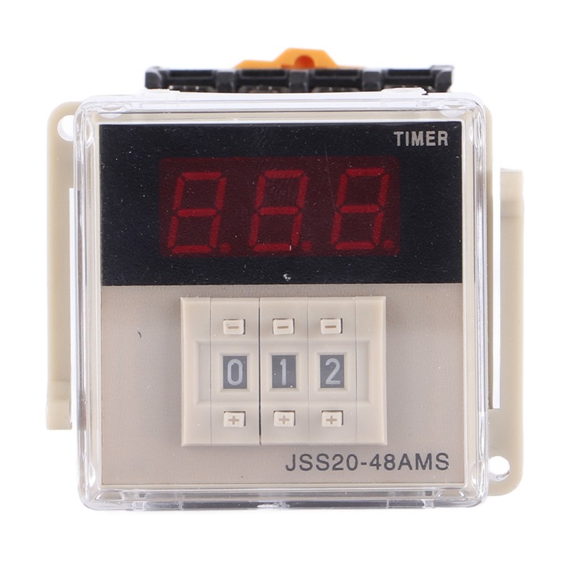 JSS20‑48AMS Power On Delay Timer Relay Digital Display 1‑999S AC