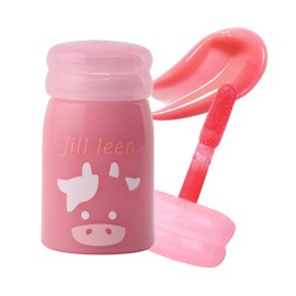 Jilleen Mo Lip (S03 Strawberry Pink Syrup) Milk Bottle Glossy Syrup Lip Tint Lipstick jill leen.