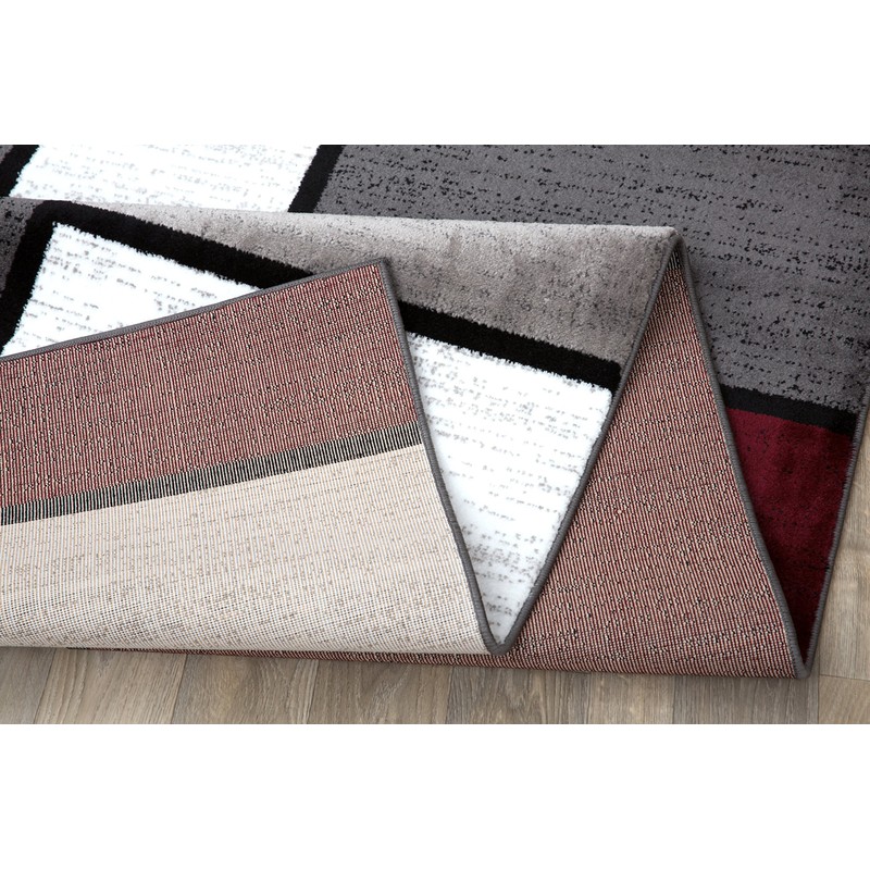Contemporary Modern Boxes Area Rug 5' 3" X 7' 3"