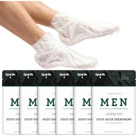 Spa Life Mens Cooling Mint Moisturizing Repairing Balm For The Working Feet (Foot Sock 3 Pairs)