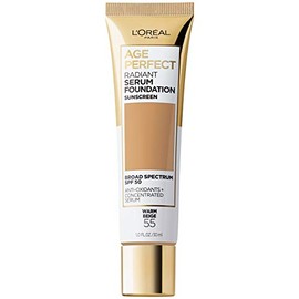 L’Oréal Paris Age Perfect Radiant Serum Foundation with SPF 50, Warm Beige, 1 Ounce
