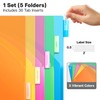 Dunwell 5-Tab Dividers for 3-Ring Binders (5 Count), 5 Bright