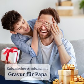 XUANPAI Men's Bracelet with Engraving Gifts for Men – Love Element An Meinen Schatz Cuban Bracelet Husband Gift I Love You Gifts for Husband Birthday Valentine's Day, Stainless Steel, No