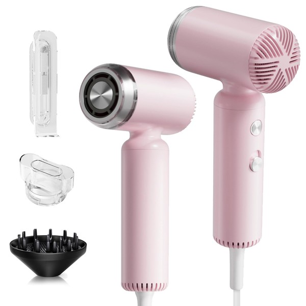 Webeauty Hair Dryer, [Super Mini] Ionic High-Speed Travel Blow Dryer