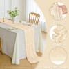 12PCS Cheesecloth Table Gauze Boho Rustic Runner 35x120 Inch Long