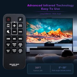 AKB74815371 Replace Remote Control Compatible with LG Sound Bar SJ3C SK3D SJ4 SPH4B-W SK4D SPH4B-W