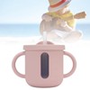 Silicone Sippy Cups Double Handles Lightweight Toddler Training Cup with
