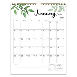 2026 Calendar - Vertical Wall Calendar 2026, Jan. 2026 to DEC. 2026, 14.8'' x 11.5'', Monthly Calendars 2026 with Julian Date, Perfect for Planning